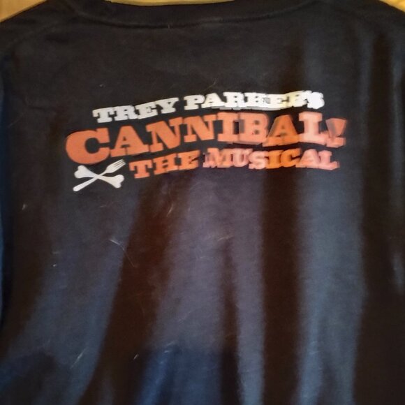 Men's Black XL Vintage Cannibal The Musical Promo T-Shirt Trey Parker South Park - Picture 5 of 6
